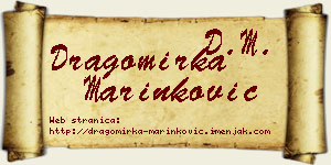 Dragomirka Marinković vizit kartica